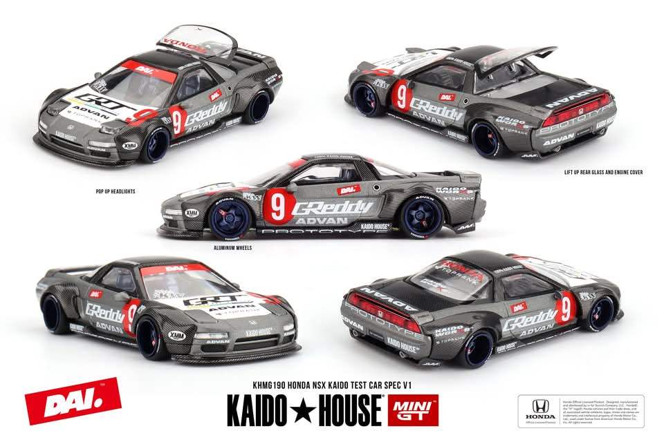 Mini GT Mini GT x Kaido House #190 Honda NSX Kaido Test Car Spec V1