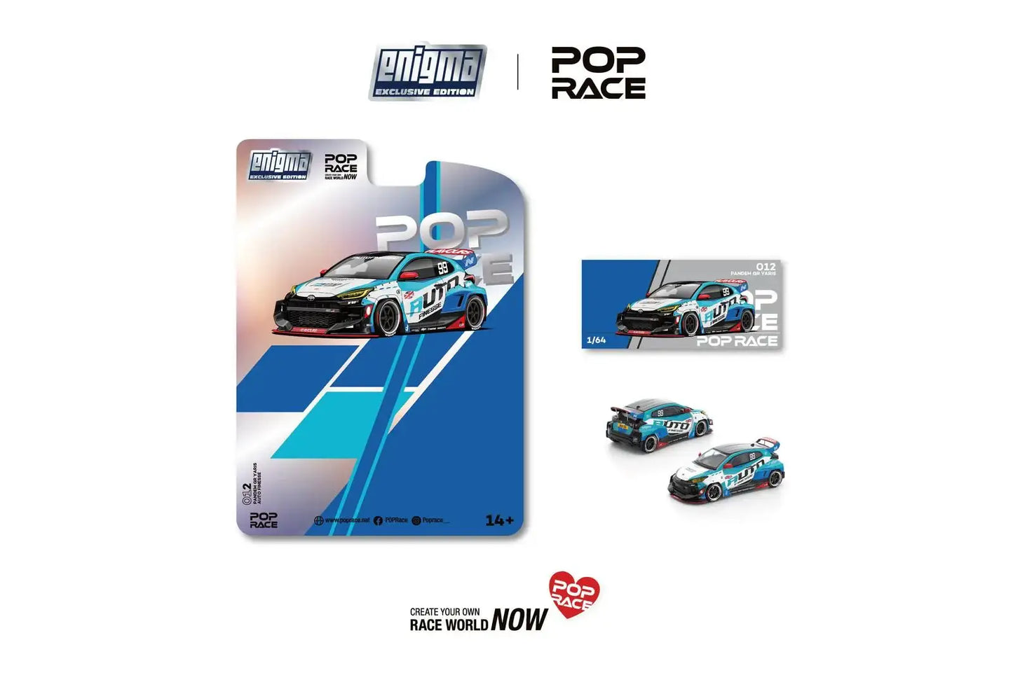 Pop Race x Enigma 1/64 PANDEM GR YARIS - AUTO FINESSE