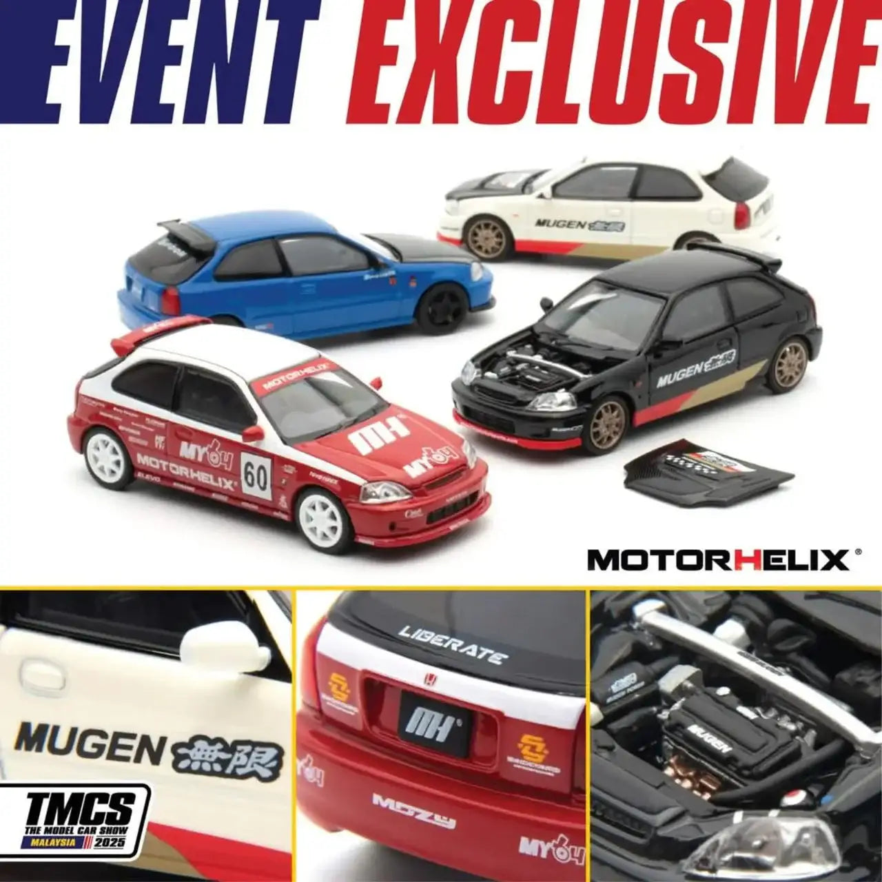 TMCS25 X Motorhelix Honda Civic EK9 Type-R