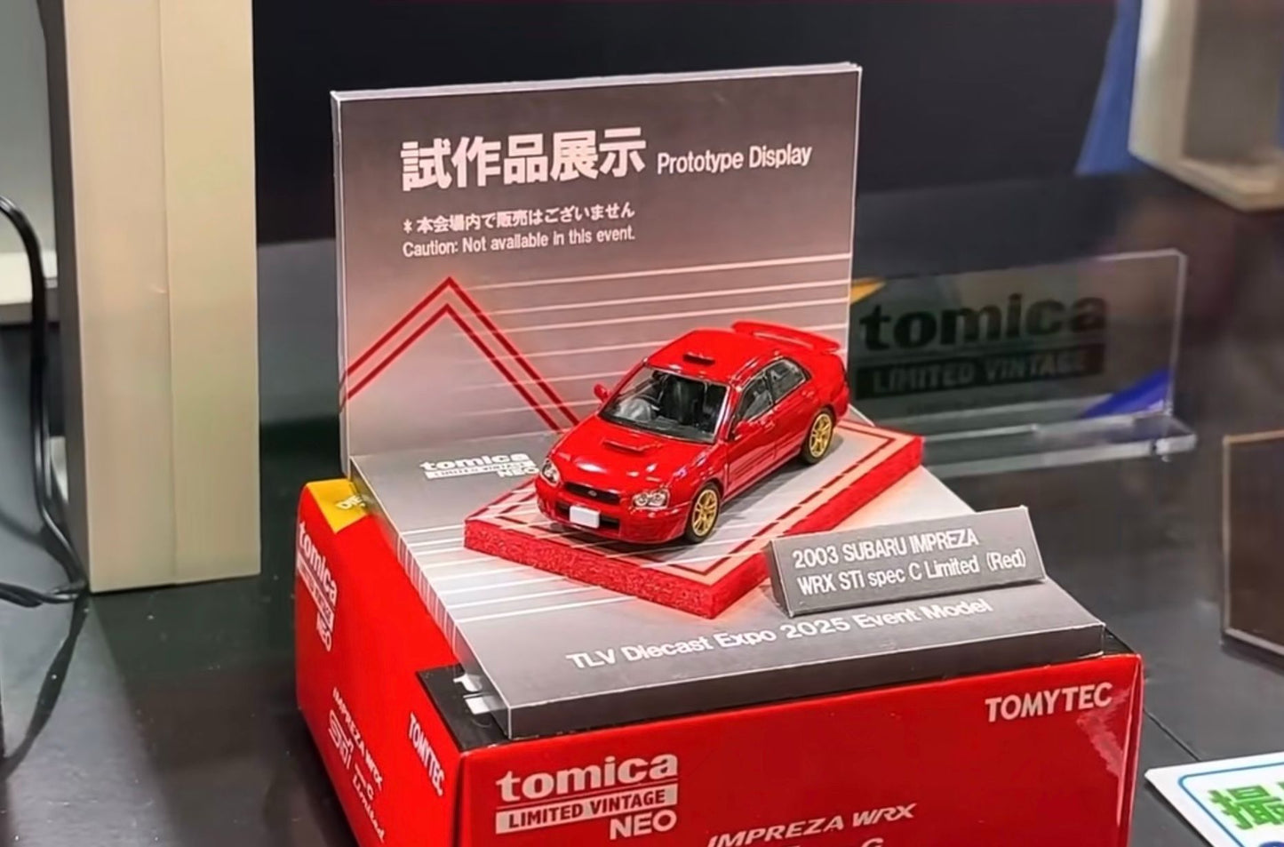 MDX25 X Tomica Limited Vintage Neo LV-N Subaru Impreza WRX STi spec C (Red) 2003 model