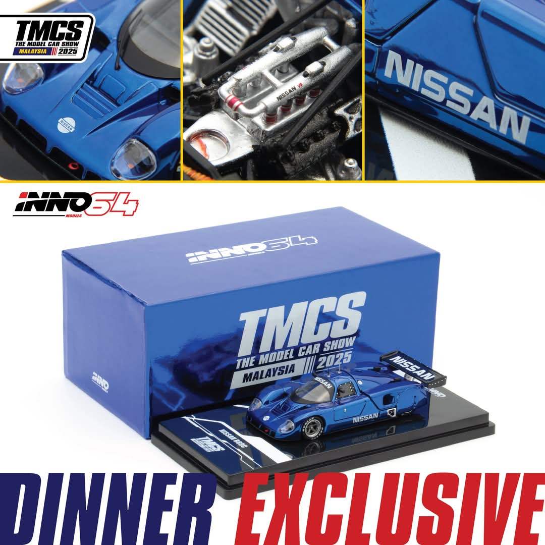 TMCS25 X Inno64 Dinner Exclusive Nissan R89C Chrome Blue