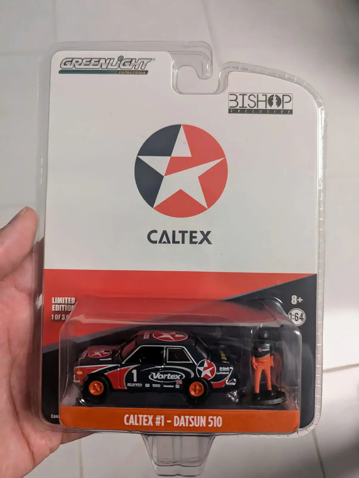Greenlight Collectibles Greenlight 1:64 Scale Caltex #1 Datsun 510 Bishop Exclusive Limited Edition