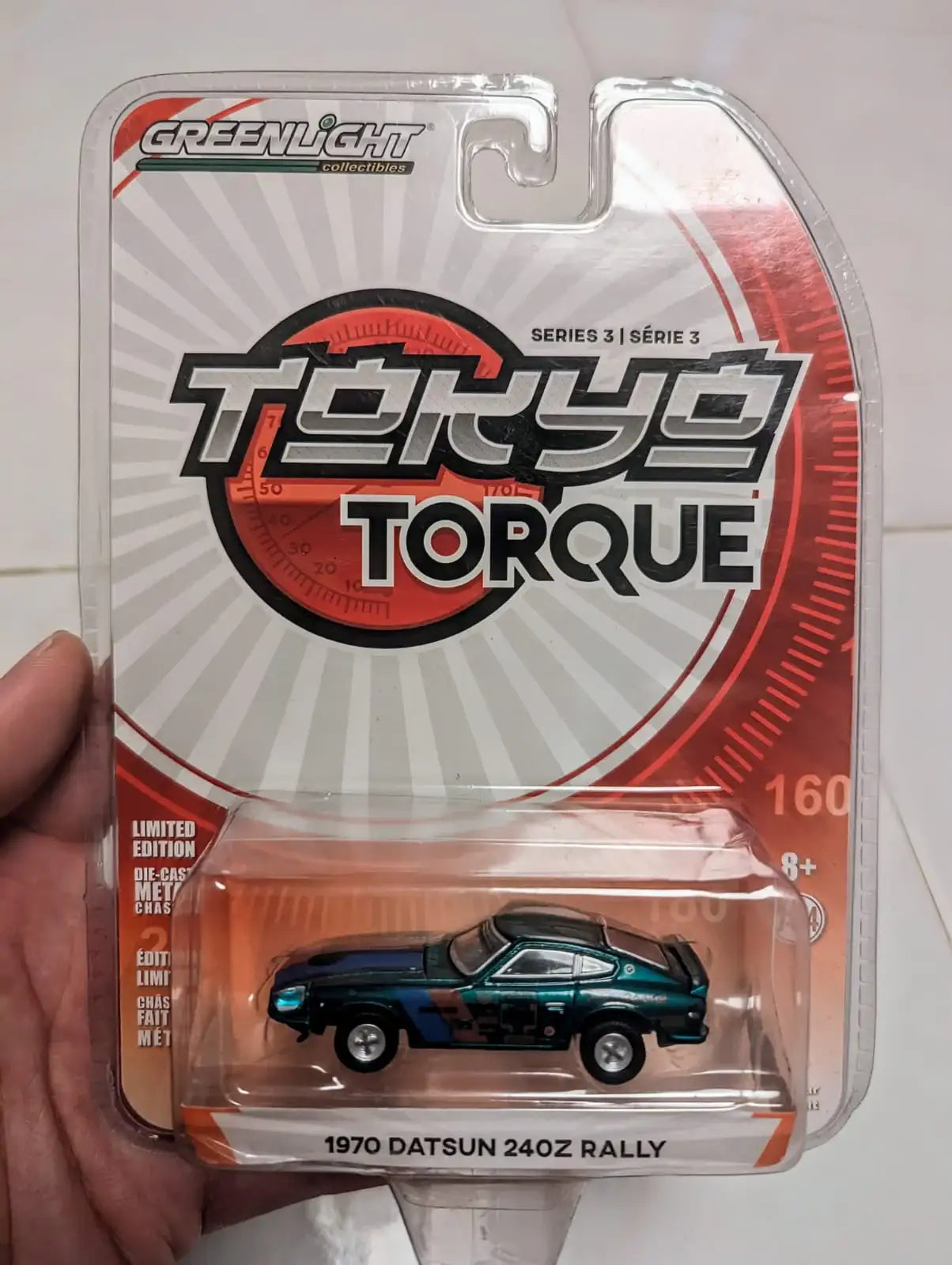 Greenlight 1:64 Scale Tokyo Torque Series 3 1970 Datsun 240Z Rally Green Machine