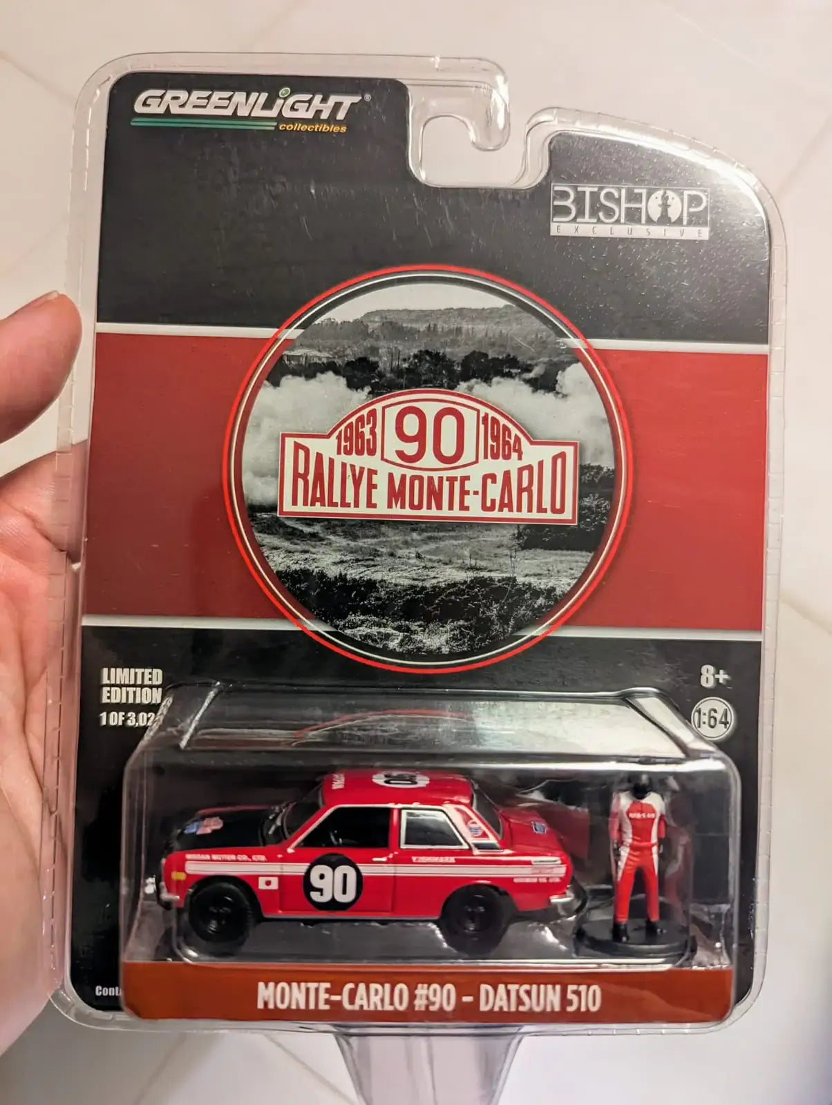 Greenlight Collectibles Greenlight 1:64 Scale Rallye Monte-Carlo #90 Datsun 510
