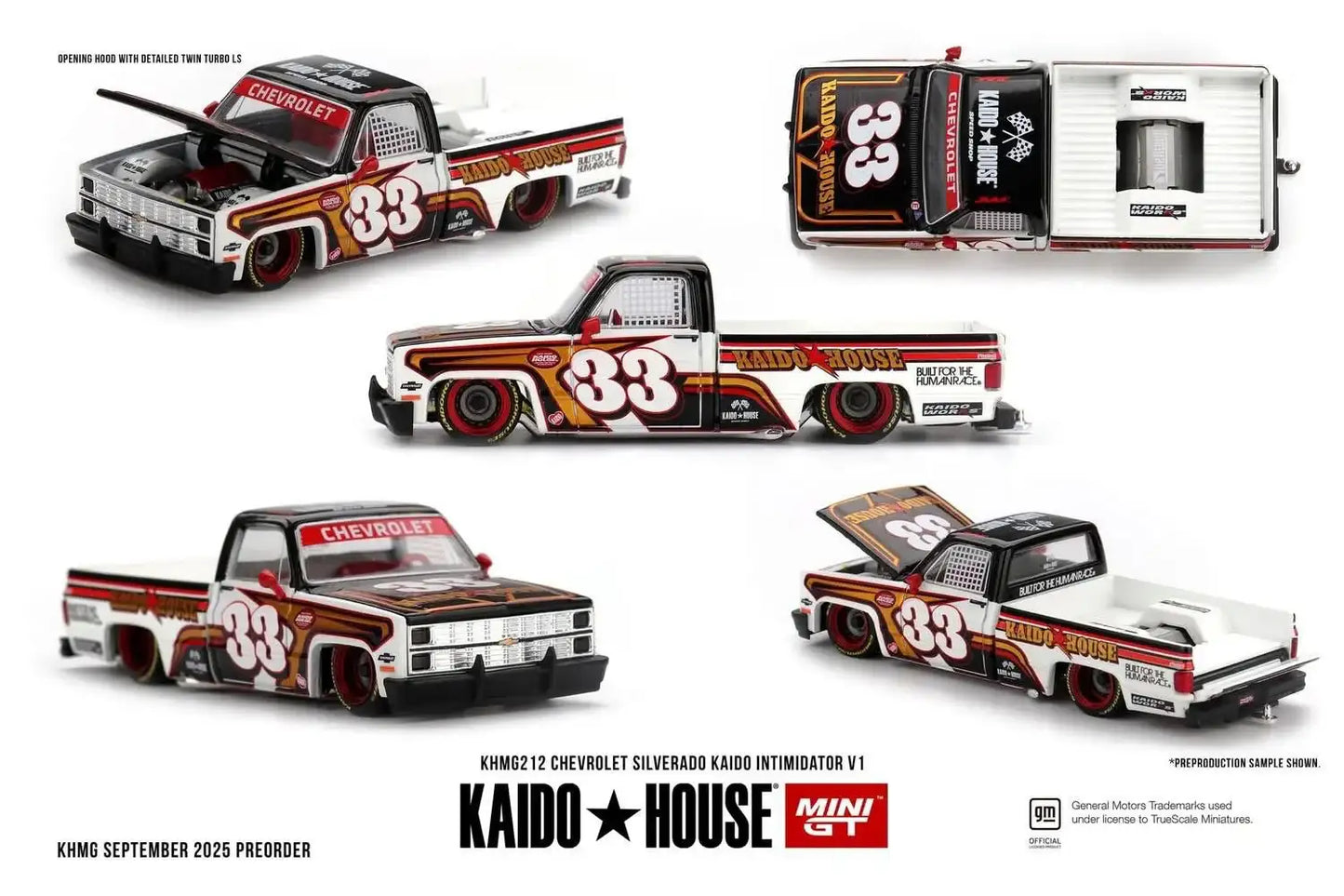 Mini GT Mini GT x Kaido House #212 Chevrolet Silverado Kaido Intimidator V1