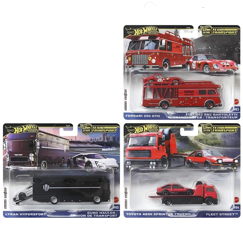 Hot Wheels Team Transport Fiat Transporter Ferrari 250 GTO 1:64