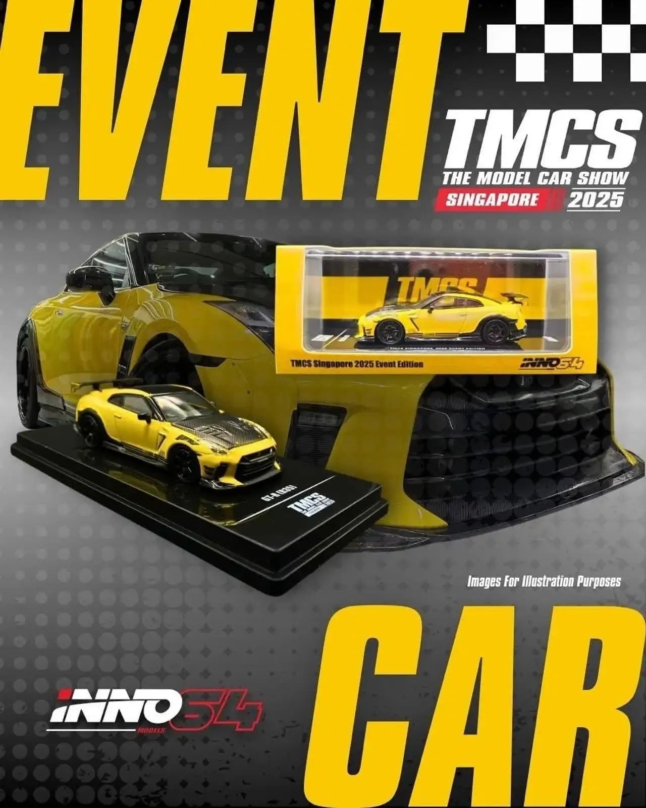 Inno64 1:64 Scale TMCS Singapore 2025 Event Edition GT-R (R35)