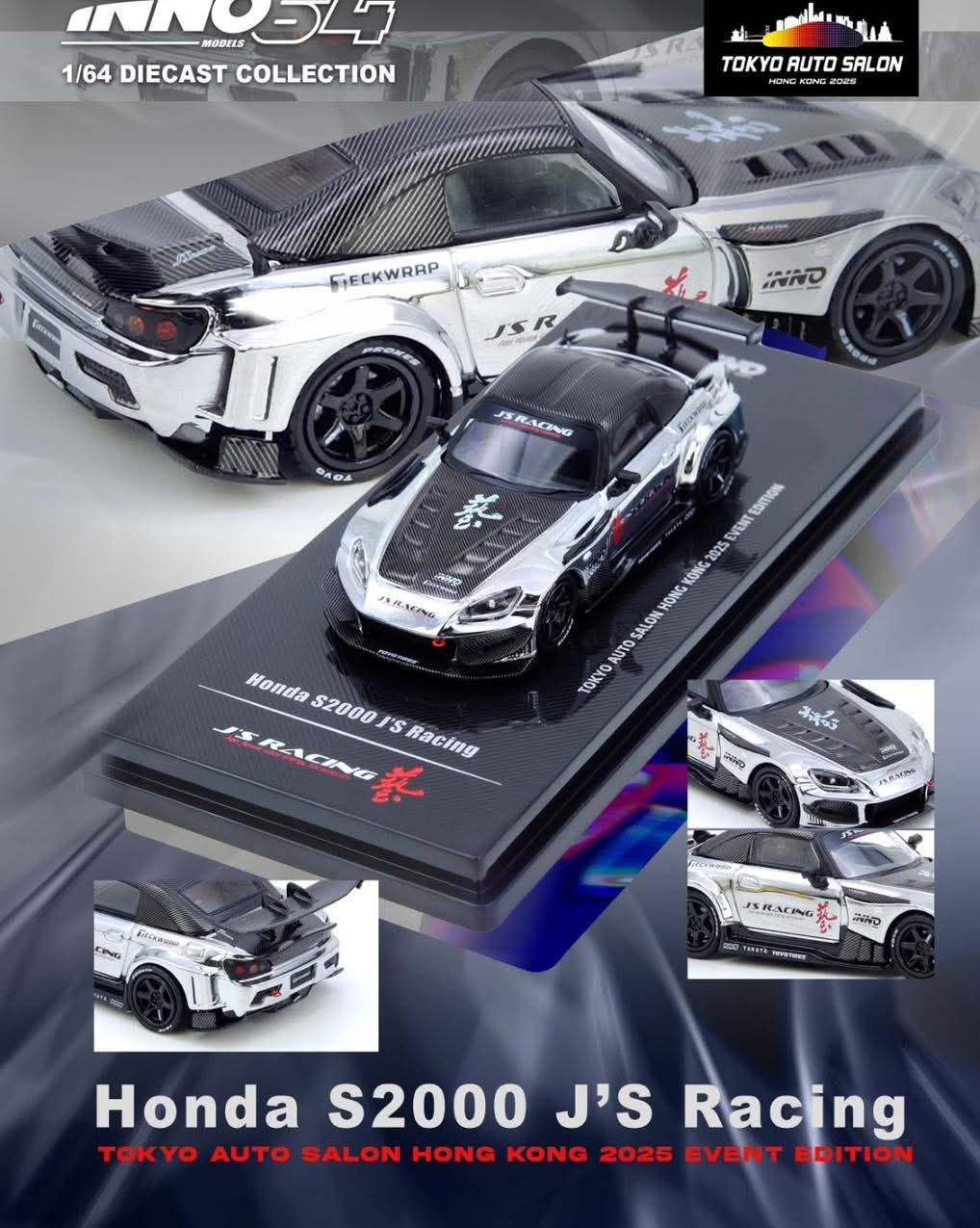Inno64 x Tokyo Auto Salon Hong Kong 2025 Honda S2000 J's Racing