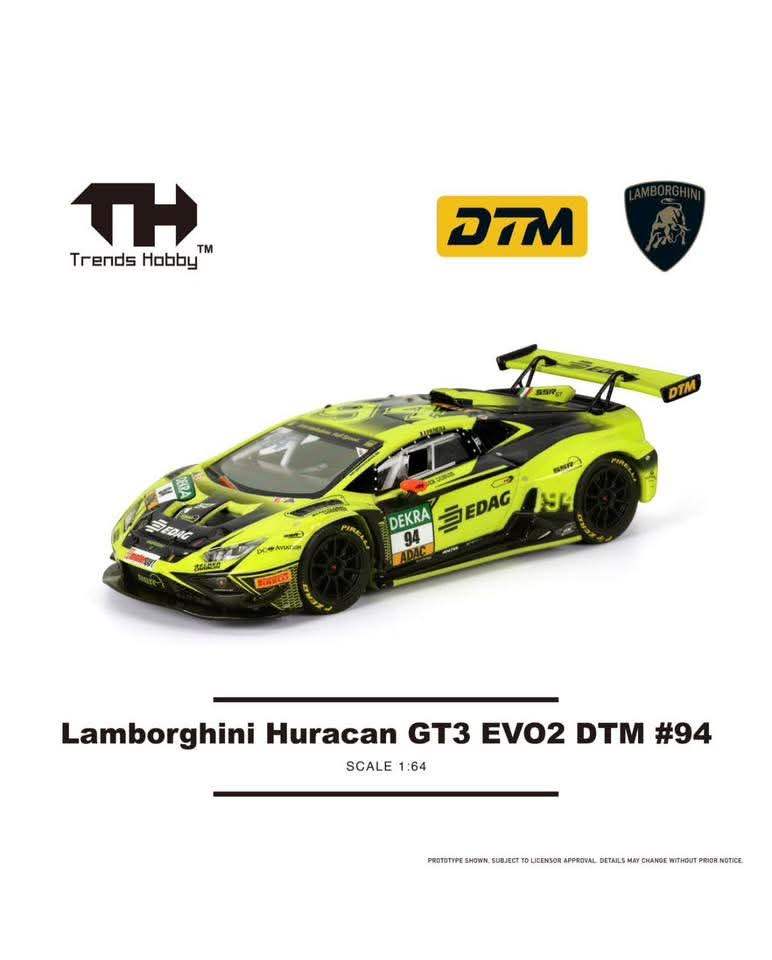 Trends Hobby Trends Hobby 1:64 Scale Lamborghini Huracan GT3 EVO2 DTM #94