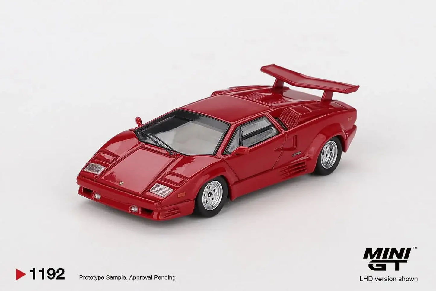 Mini GT Mini GT 1:64 Scale #1192 Lamborghini Countach 25th Anniversary Red