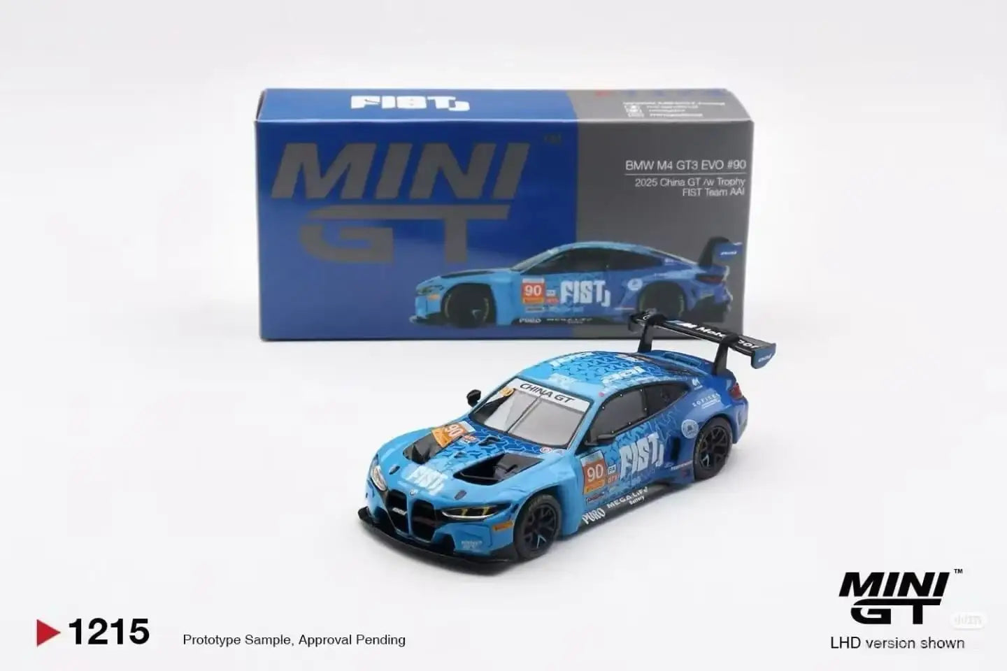Mini GT Mini GT 1:64 Scale BMW M4 GT3 EVO #90 FIST Team AAI 2025 China GT LHD