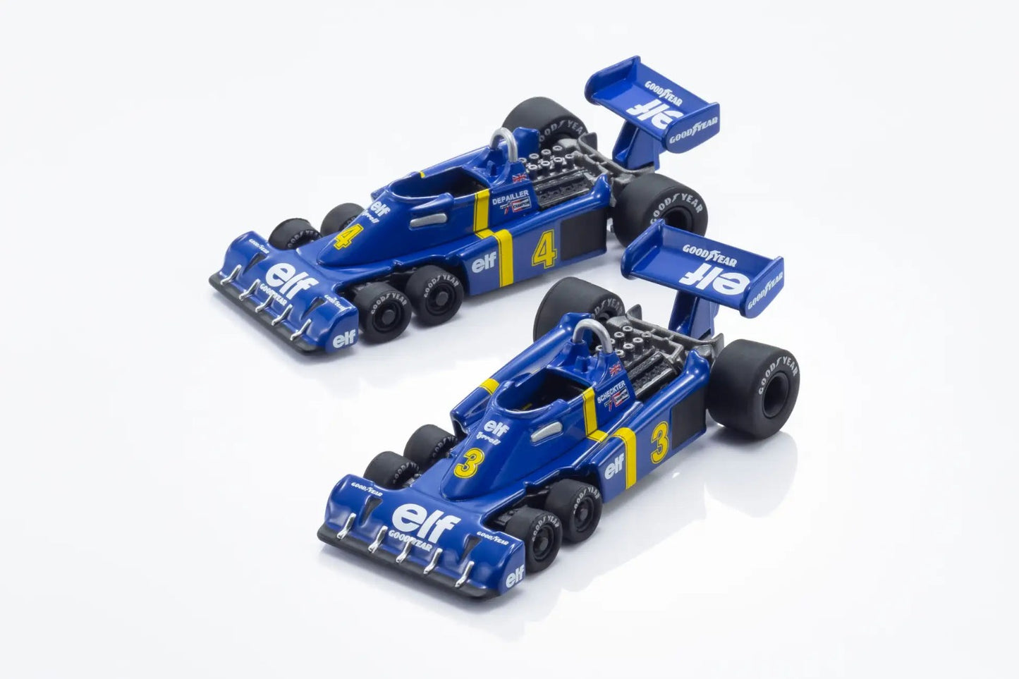 Kyosho Tyrrell P34 Six-Wheeler 1976 Blue White First National City Set of 2