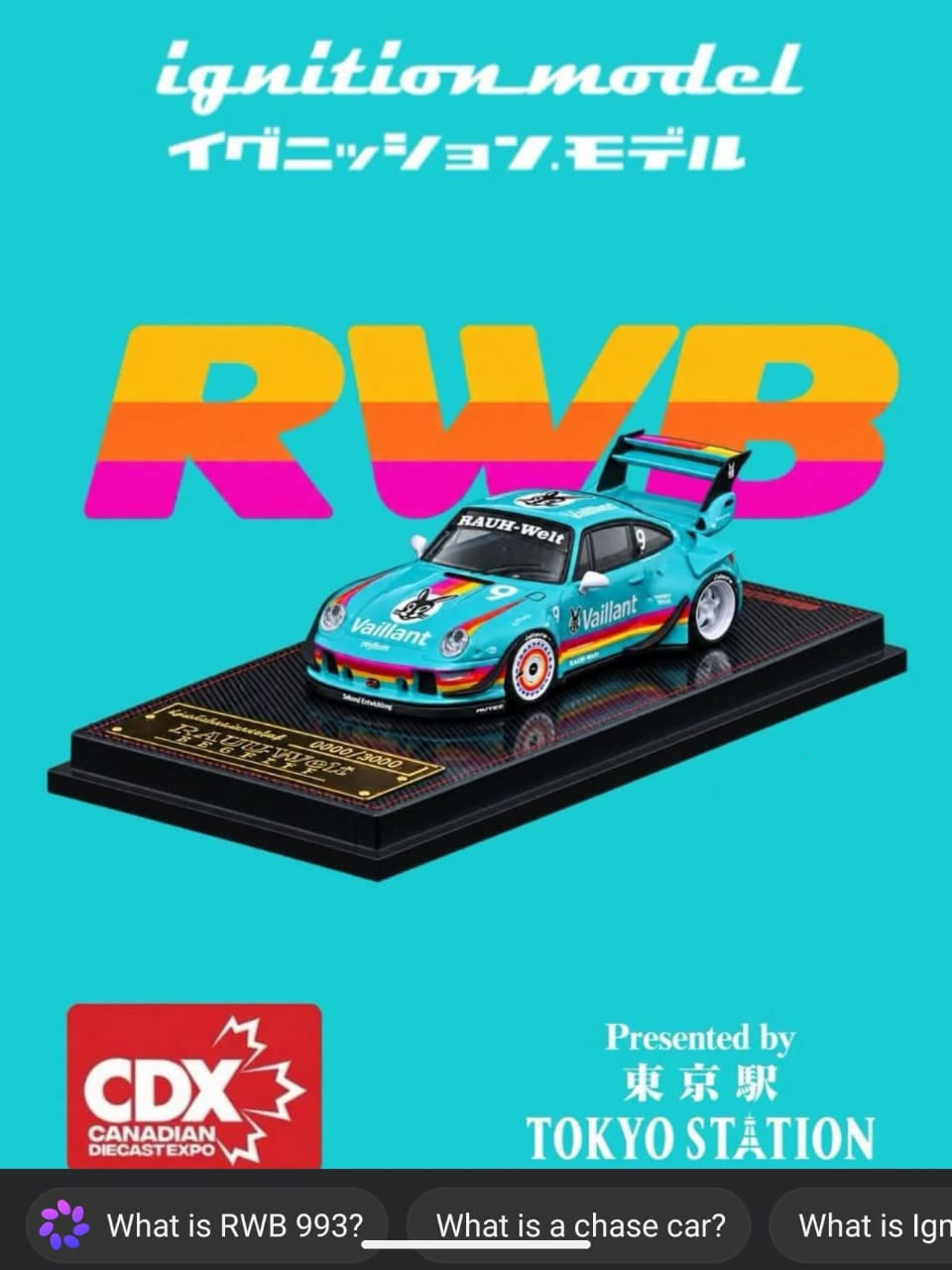 Ignition Model RWB 993 Vaillant Toronto CDX Special Event Exclusive