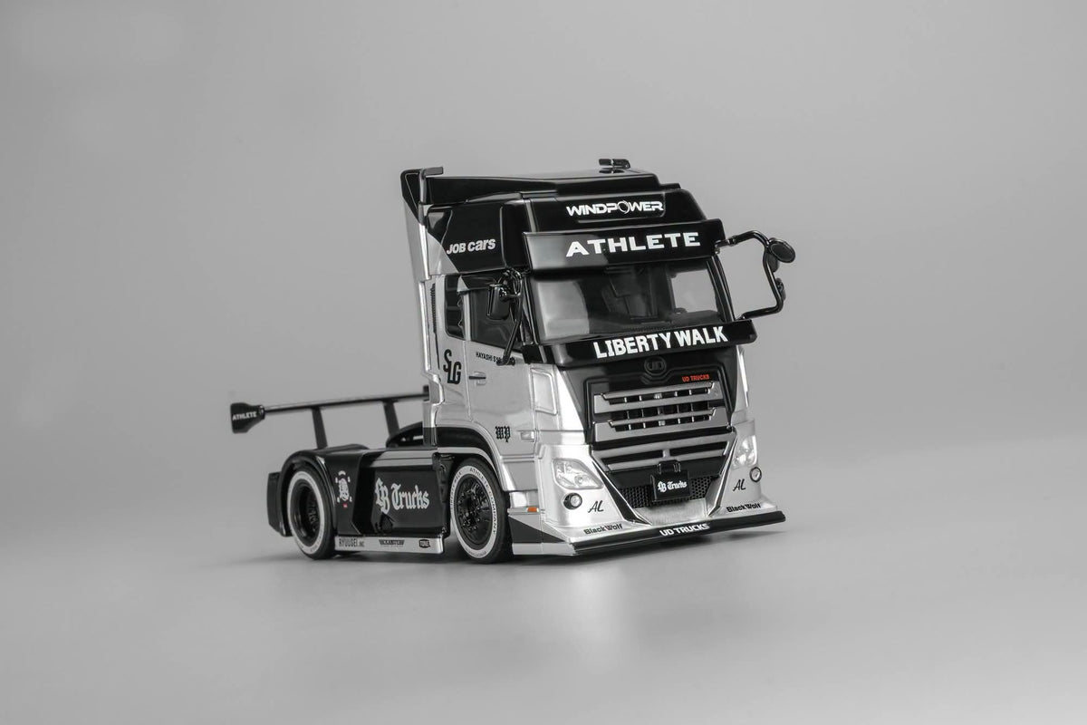 Motor Helix M61205 / M61206 LB Trucks UD Quon Head (Black Rainbow / Black & Silver) 1:64
