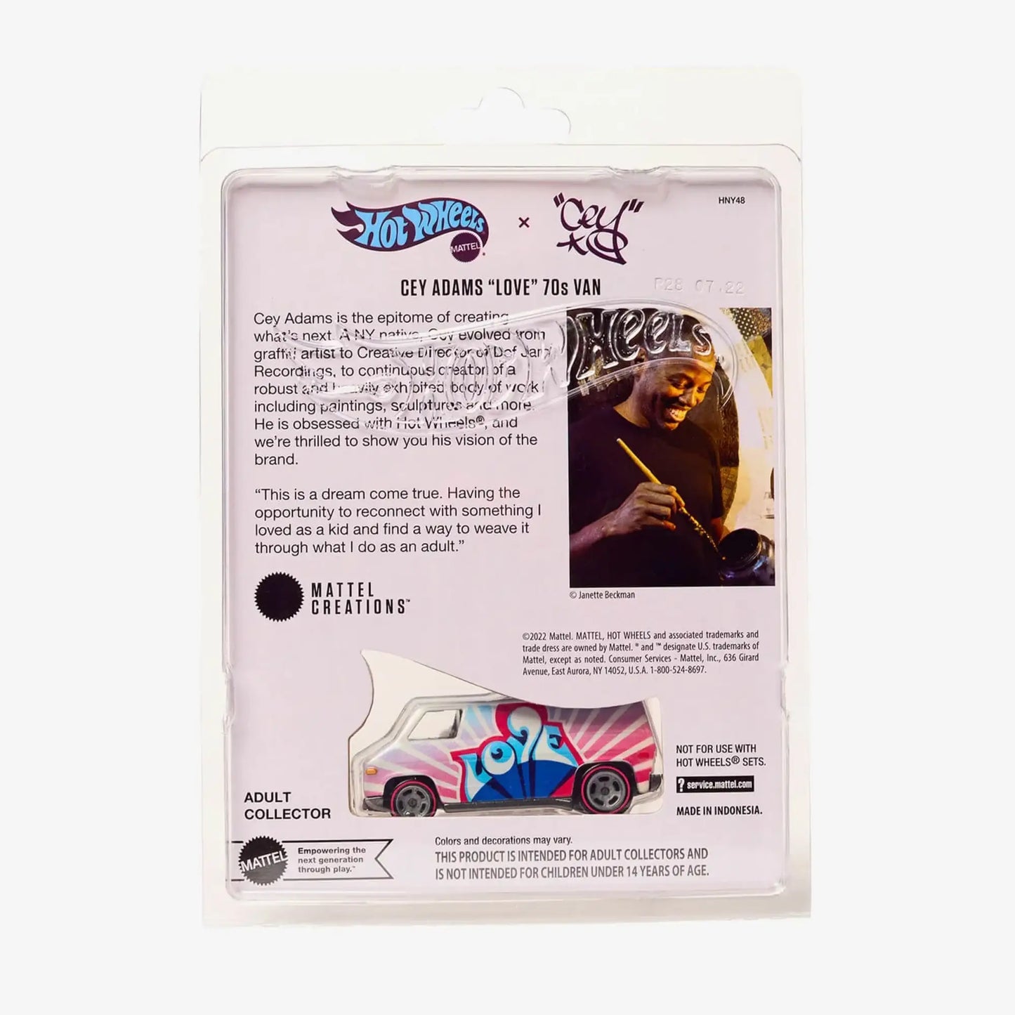 Mattel Creations Hot Wheels Cey Adams “LOVE” 70’s Van