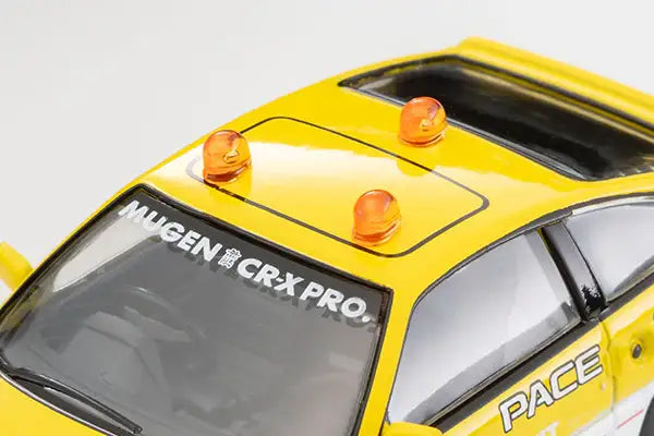 Tomica Limited Vintage Neo LV-N318b Honda Ballard Sports CR-X MUGEN CR-X PRO Suzuka Circuit Pace Car (Yellow/White)