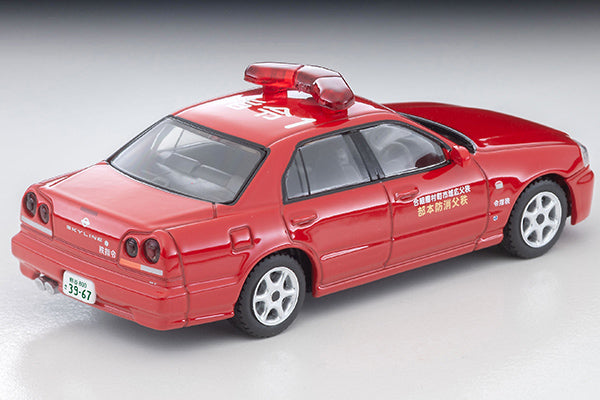 Tomica Limited Vintage Neo LV-N363a Nissan Skyline 4-door sports sedan GT fire command vehicle (Chichibu Fire Department)