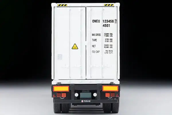 Tomica Limited Vintage Neo LV-N292d Hino Profia 40ft marine container trailer (Toho Sharyo TC36H1C34) Ocean Network Express Gray Container