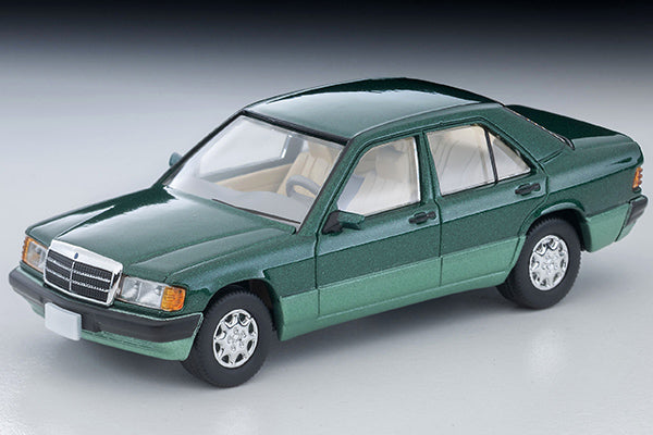 Tomica LV-N77d 1992 Mercedes-Benz 190E (Green)