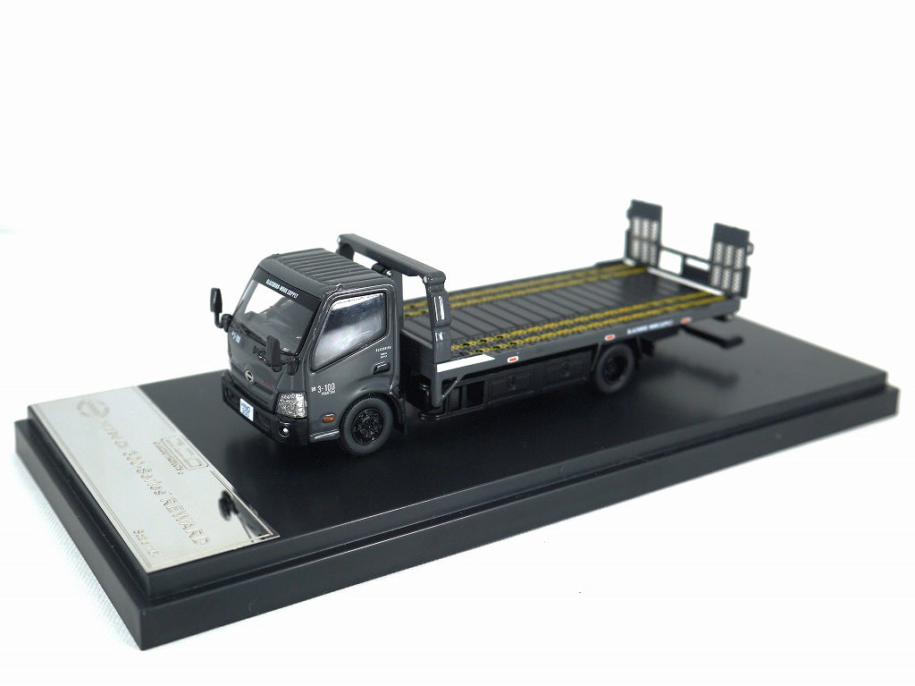 GCD #48 Hino 300 Flatbed Tow Truck 1:64 Scale (Black) KS020-48