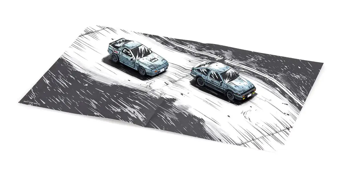 Kyosho Original 1:64 Scale Initial D Cartoon Version 3-Car Set (AE86/FD3S/FC3S)