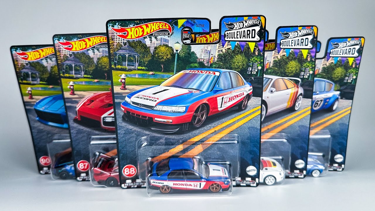 Hot Wheels Boulevard 2023 T case Set of 5pcs