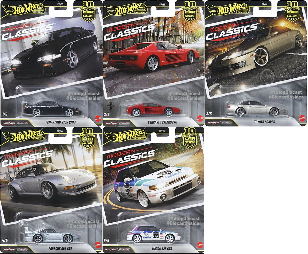 Hot Wheels Car Culture 2026 Modern Classics Set - FPY86-S26