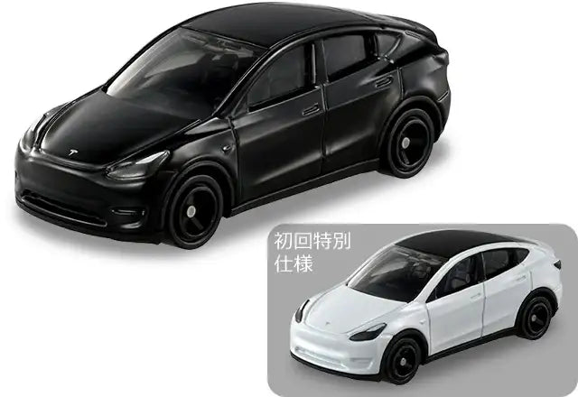 Takara Tomy Tomica 2025 FEB #28 Tesla Model Y set of 2