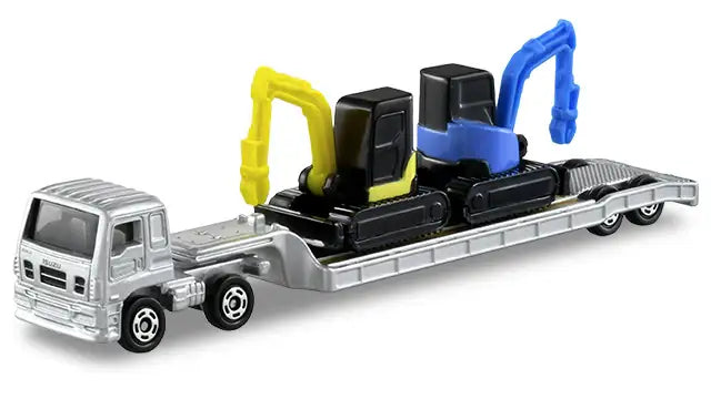 Takara Tomy Tomica #142 Isuzu Giga heavy equipment carrier