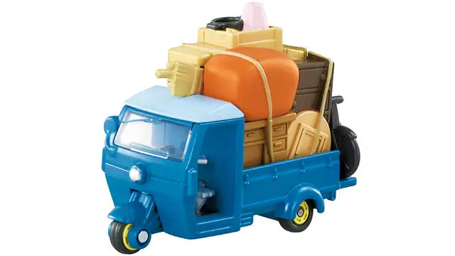 2023 Dream Tomica My Neighbor Totoro Auto Tricycle from a top angle.