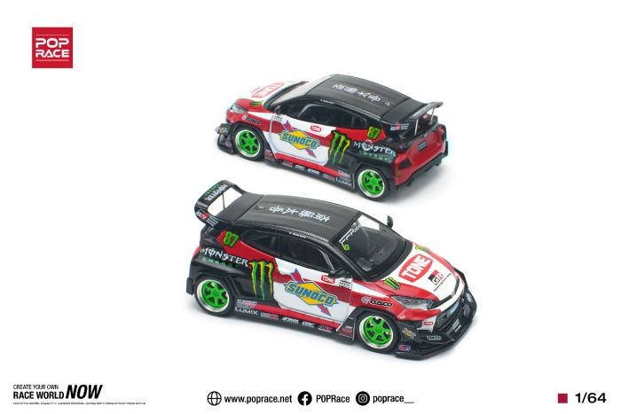 Pop Race 1:64 Pandam Toyota Gr Yaris DAIGO SAITO