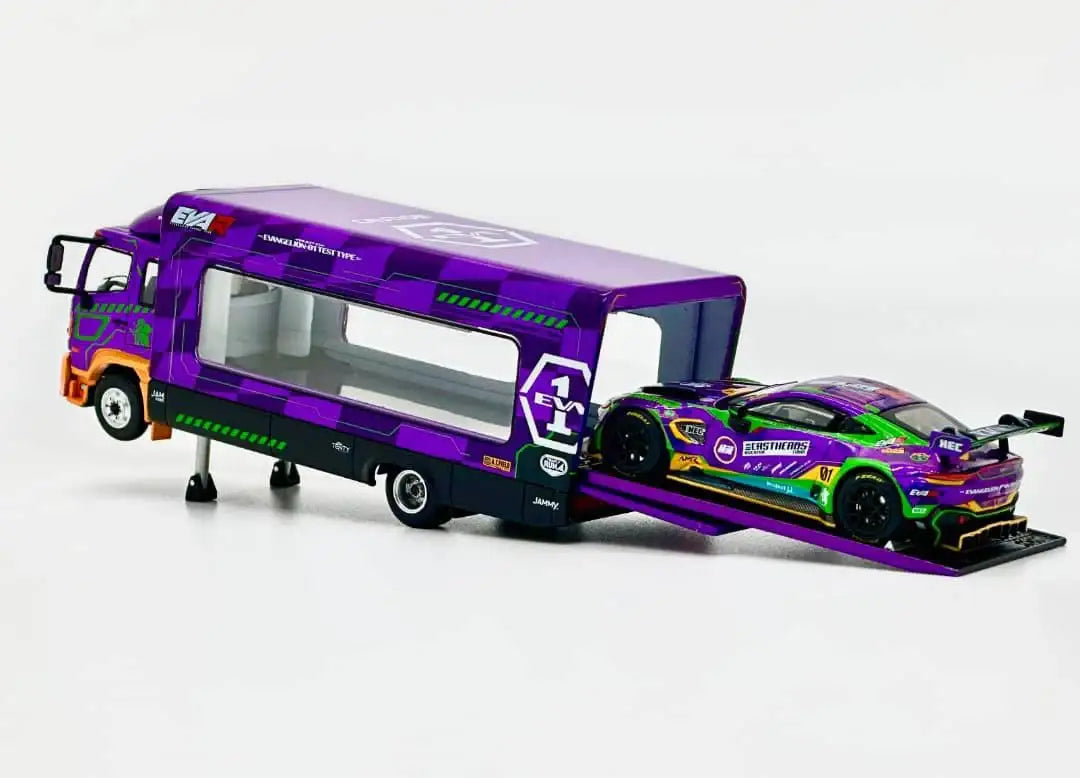Unique Model UM x Tiny 1/64 Hino Ranger 500 Outriggers Raised Truck EVA RT PRODUCTION MODEL-01