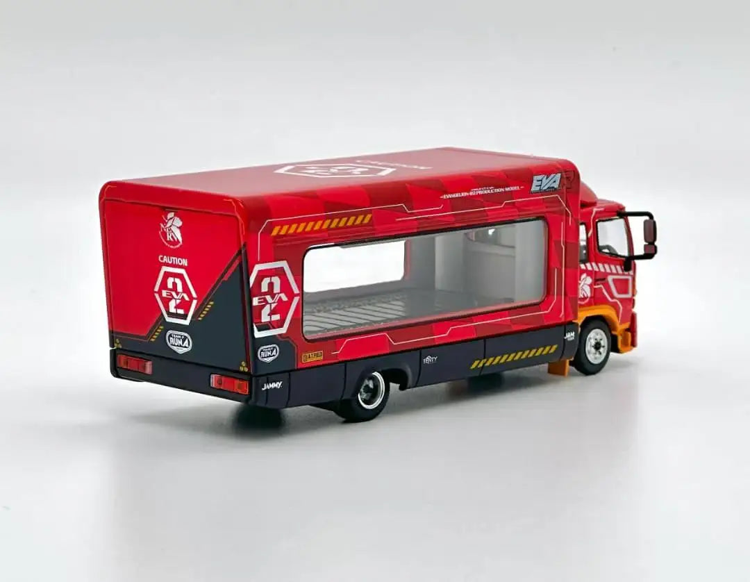 Unique Model UM x Tiny 1/64 Hino Ranger 500 Outriggers Raised Truck EVA RT PRODUCTION MODEL-02