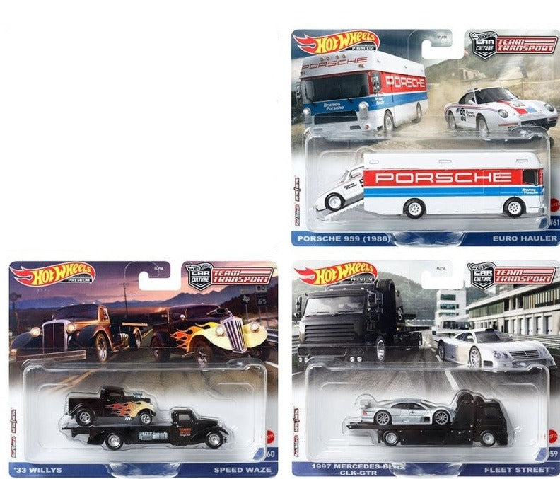 Hot Wheels Team Transport W Case 2023 Set of 3