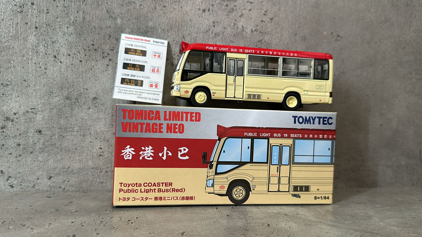 Tomica Limited Vintage Neo TLV-N Hong Kong Exclusive Toyota Coaster Hong Kong Mini Bus