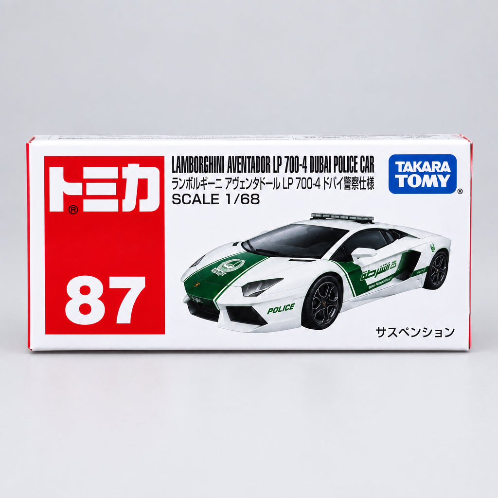 Tomica #87 Lamborghini Aventador LP700-4Dubai Police Car