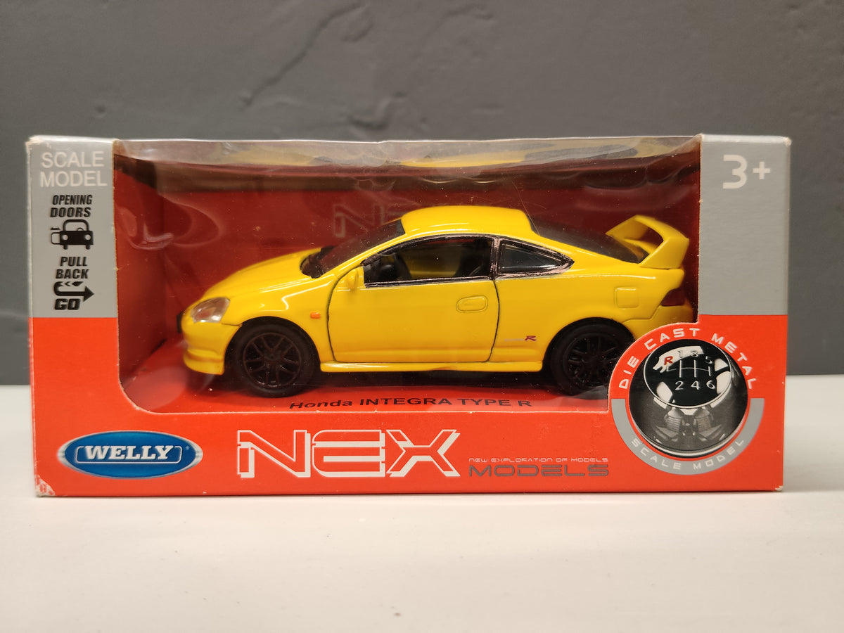 Welly NEX Models Honda INTEGRA TYPE R Yellow
