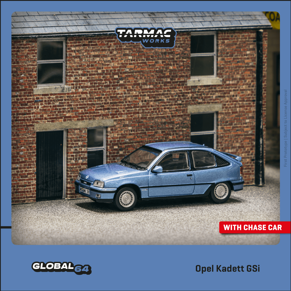 Tarmac Works 1:64 Scale Opel Kadett GSi Blue Metallic T64G-065-BL