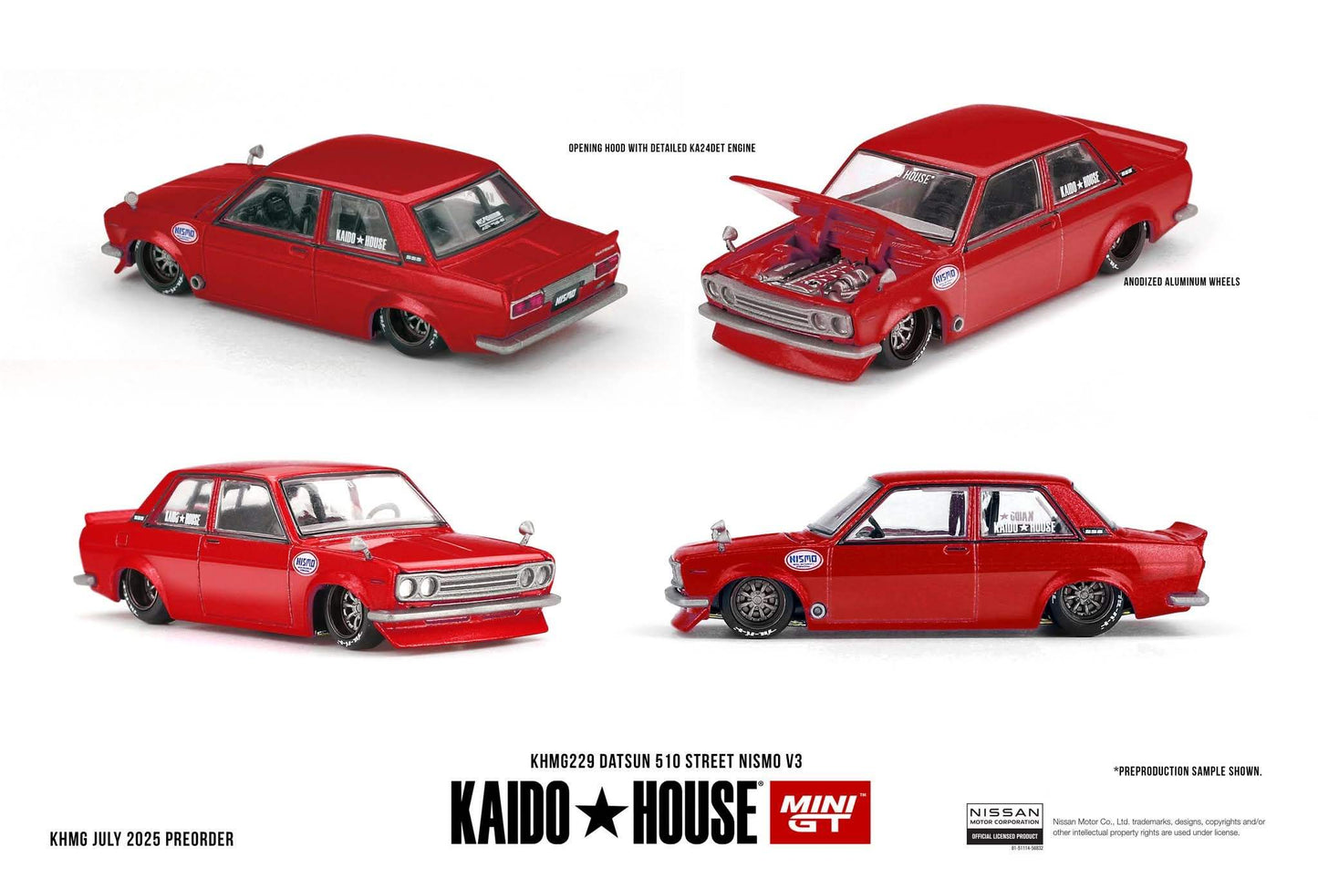 Mini GT Mini GT x Kaido House #229 Datsun 510 Street Nismo V3