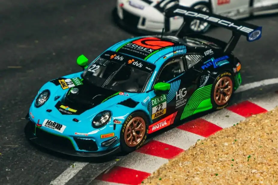 2025 Tarmac Works X Tawiwan 7-11 exclusive 1/64 Scale RWB & Porsche 911 GT3 R set of 5pcs Porsche 911 GT3 R ADAC GT Master 2022