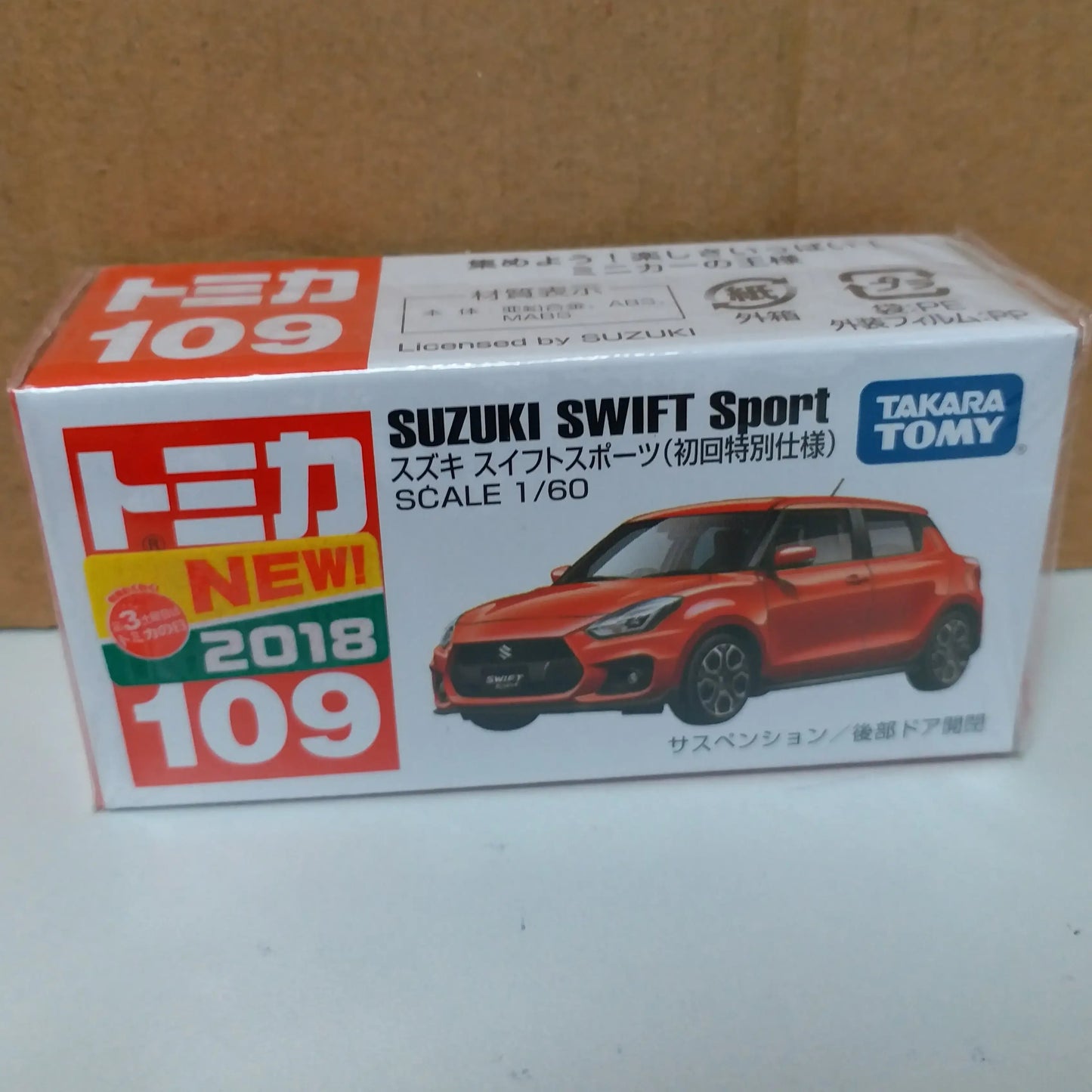 Takara Tomy TOMICA #109 Suzuki SWIFT Sport