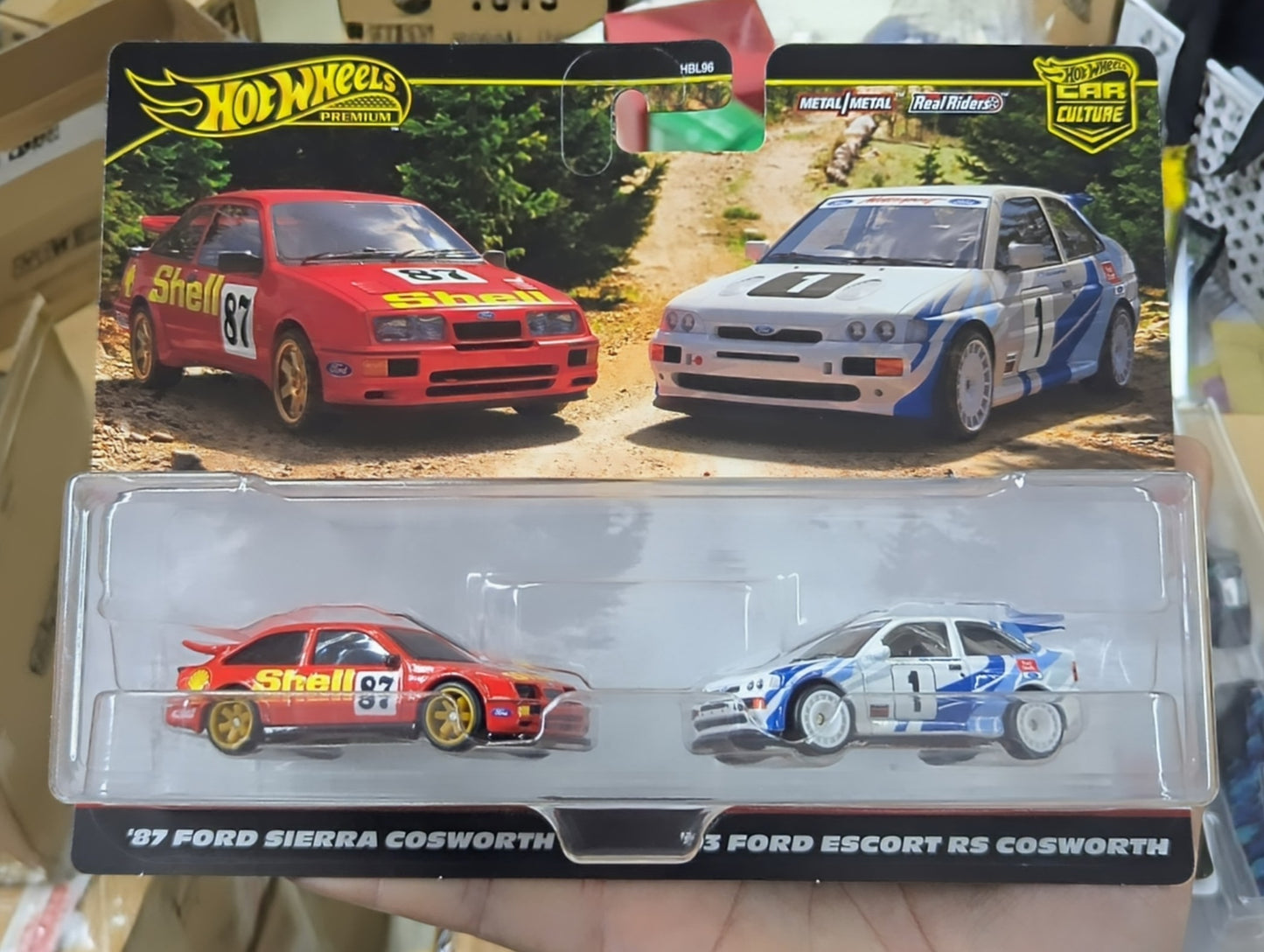 Hot Wheels Ford '87 Sierra Coswrth & '93 Escort RS Coswrth 2 Pack Set