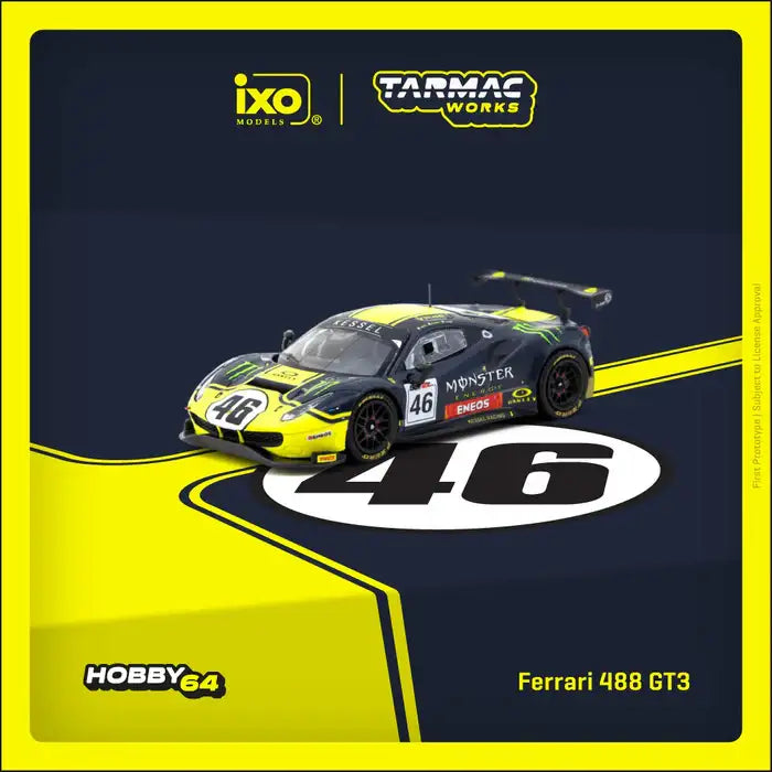Tarmac Works 1:64 Ferrari 488 GT3 Gulf 12 Hours 2019