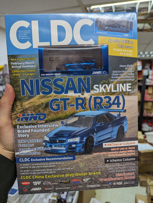Inno64 Nissan Skyline GT-R (R34) Z-Tune Full Carbon CLDC Magazine Edition