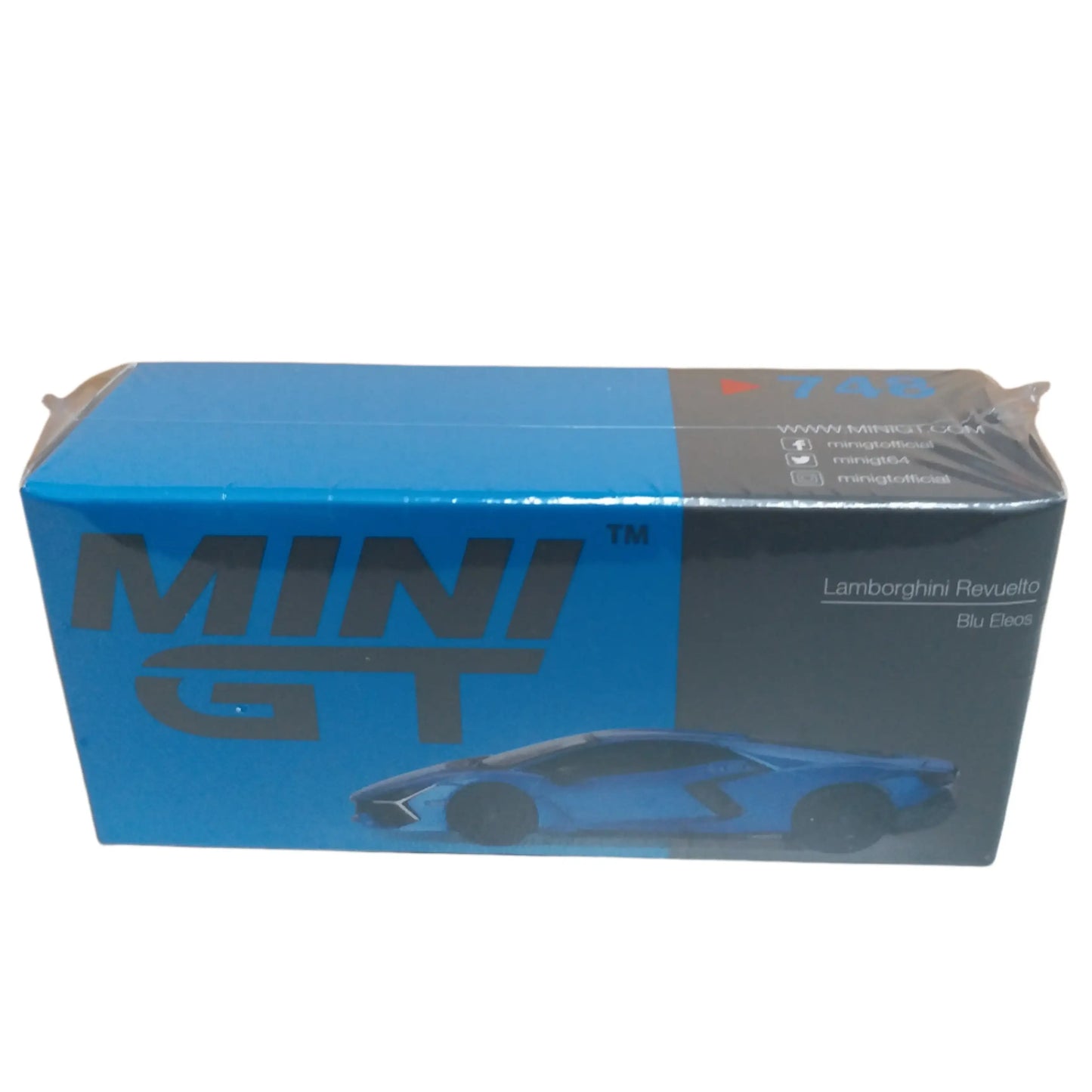 Mini GT Mini GT #748 Lamborghini Revuelto Blu Eleos