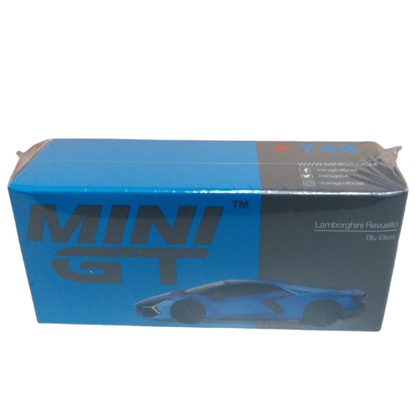 Mini GT #748 Lamborghini Revuelto Blu Eleos