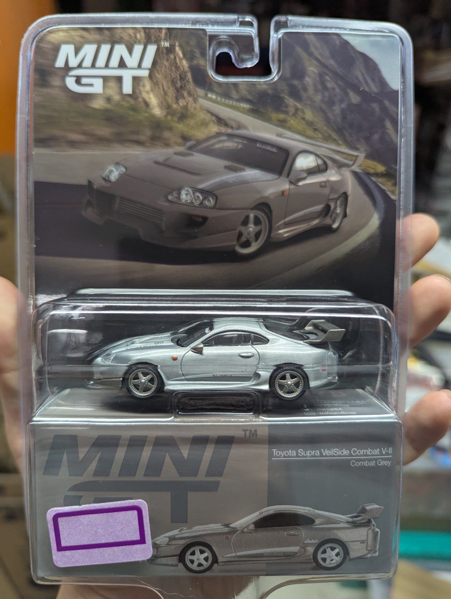 Mini GT 1:64 #978 Toyota Supra VeilSide Combat V-II Combat Grey (Blister Pack) (Chase Car)