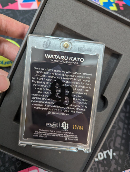 Tarmac Card x Hong Kong Toy Car Salon 2025 Exclusive Special Parallel Liberty Walk Event Special Vol.1 Wataru Kato Apex/99 with signature
