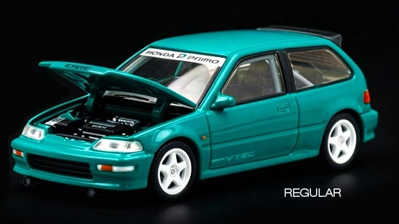 POP RACE PRE040 Honda Civic (EF9) Tahitian Green Enigma Exclusive