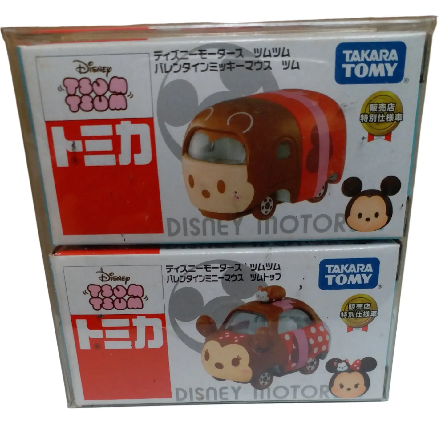 Tomica Disney Motors Tsum Tsum Valentine Mickey and Minnie Set